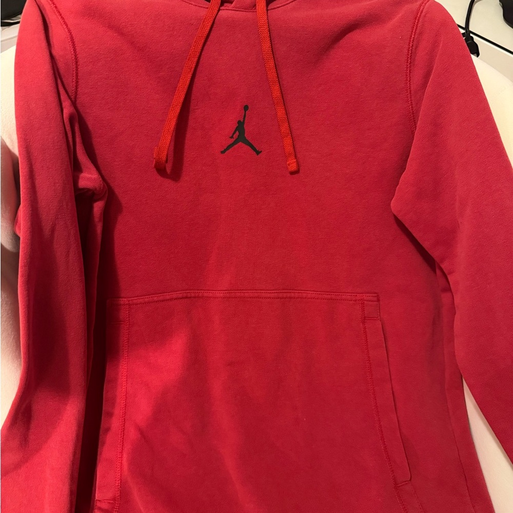 Jordan Red Hoodie with Logo